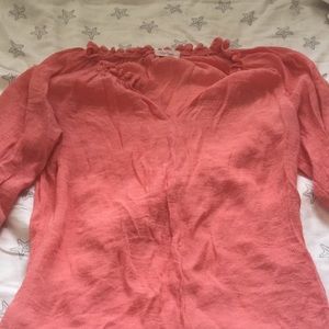 Salmon blouse